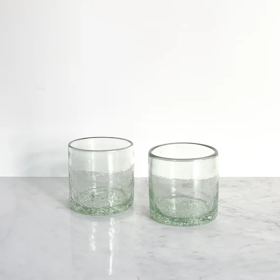 Short Tumbler With Crackle Finish | Etsy | Etsy (US)