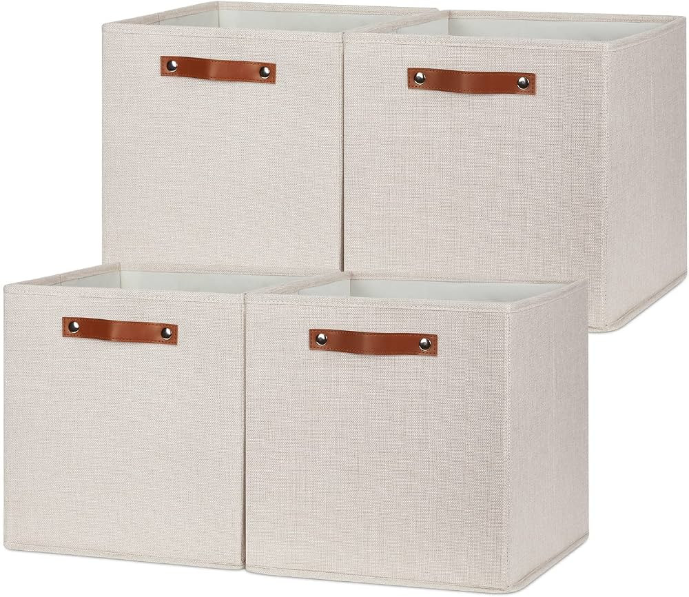 DULLEMELO Storage Baskets for Shelves Closet Storage,Sturdy Home Organization Bins for Gifts Empt... | Amazon (US)