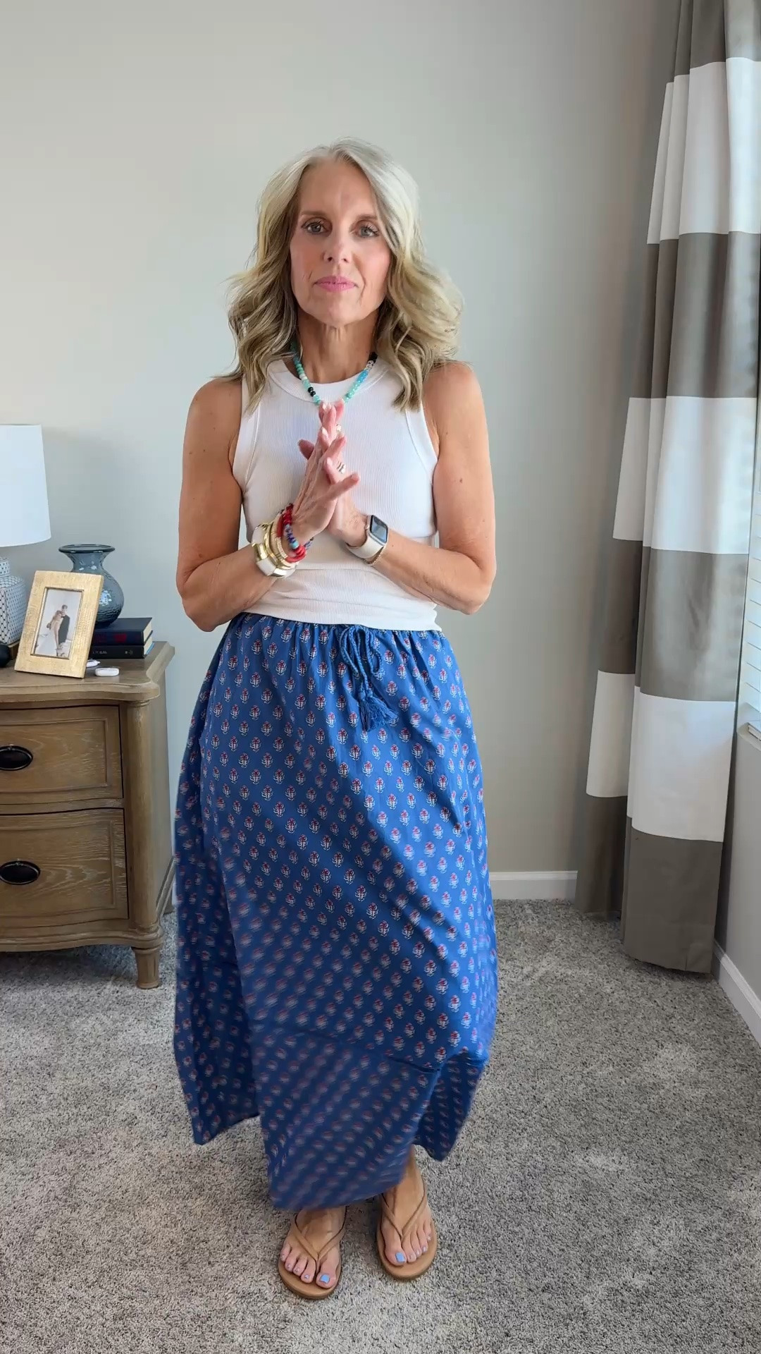 Wearing small tank and XS skirt

#LTKgrwm #LTKootd #LTKOver40