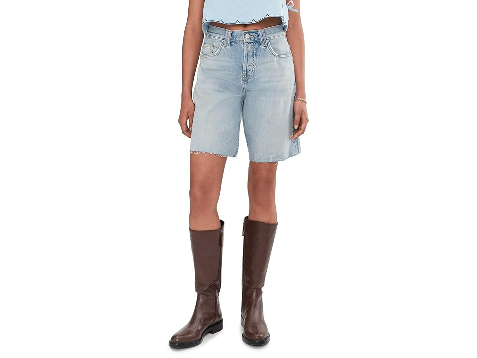 Free People We The Free Montana Shorts Women's Shorts Cowgirl Blues : 32 3, Cotton/Denim | Zappos