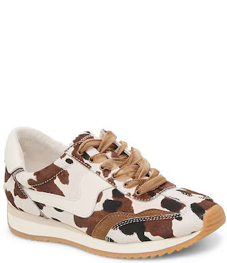 Dolce Vita B.NTCD Cow Print Calf Hair Retro Jogger Sneakers | Dillard's | Dillard's