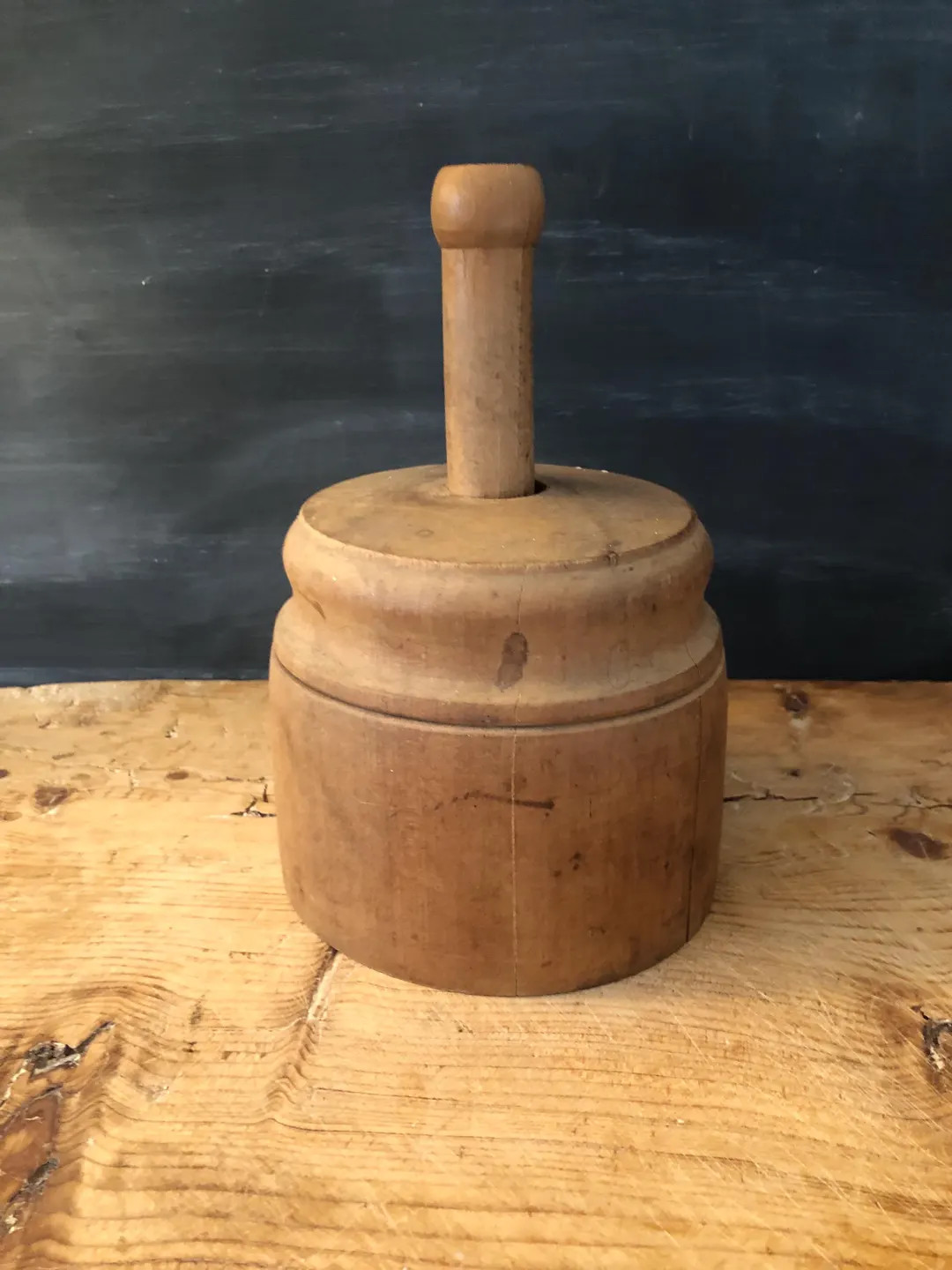 Antique Wooden Butter Press: Thistle Design, Primitive Kitchen Collectible | Etsy (US)