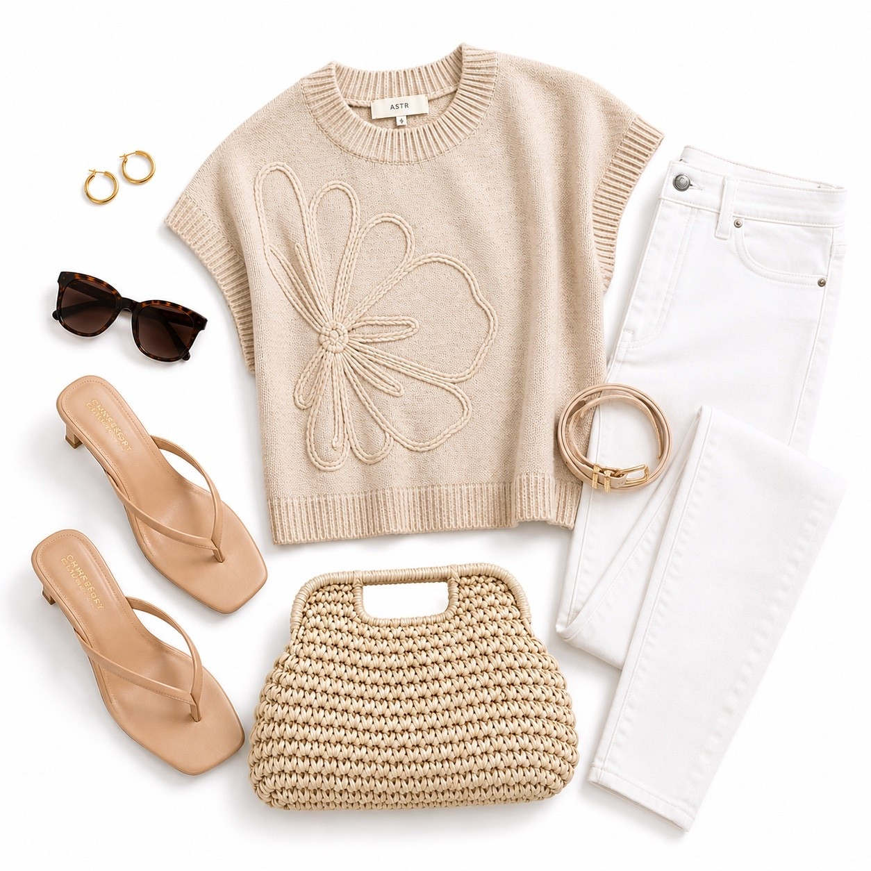 Amazon workwear

White jeans paired with a knit beige top and kitten heels. Chic and classy!

#LTKWorkwear