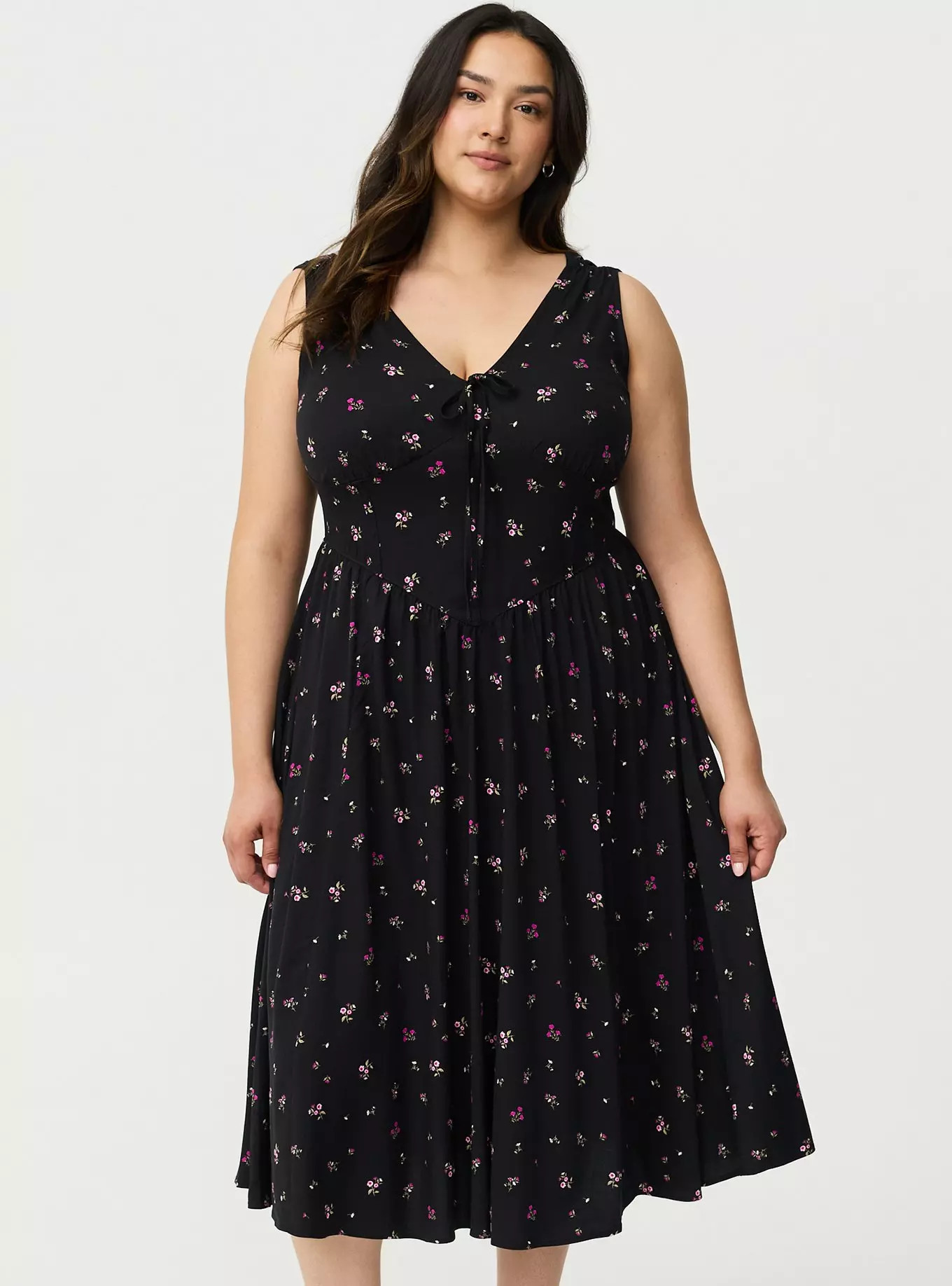 Corset Detail Midi Dress | Torrid (US & Canada)