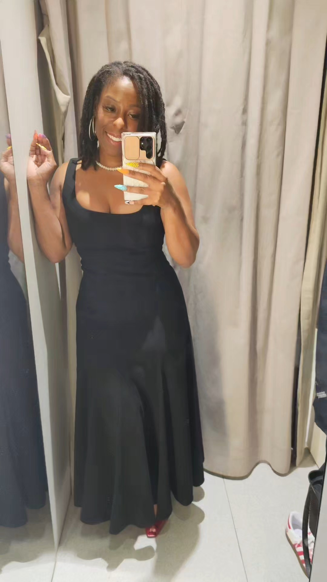 I actually bought this in white...#zara #nationalconvention #zaradress #tryonhaul #fashionable40s #ootdfashion #FitCheck #locs #summerdress 3292/198/800 - M (not a lot of stretch. Nice material)£49.99

#LTKOver40 #LTKPetite #LTKFindsUnder50