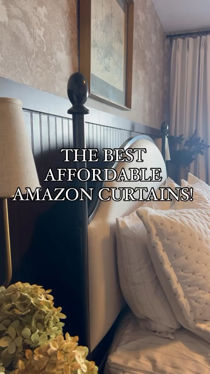 THE BEST AFFORDABLE AMAZON CURTAINS! Seriously, don’t sleep on these! I love them so much I’ve been adding them to other rooms as well. 

#LTKFindsUnder100 #LTKHome #LTKVideo