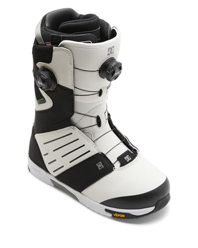 DC Shoes Men's Judge BOA Snowboard Boots - Micro-Adjustable Stable Snowboarding Boot with Insulated Liner & Molded Insole - White/Black/Citrus, 9 | Amazon (US)