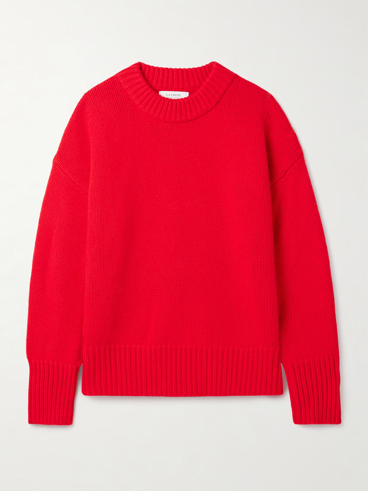 La Ligne - Marin Wool And Cashmere-blend Sweater - Red | NET-A-PORTER (US)