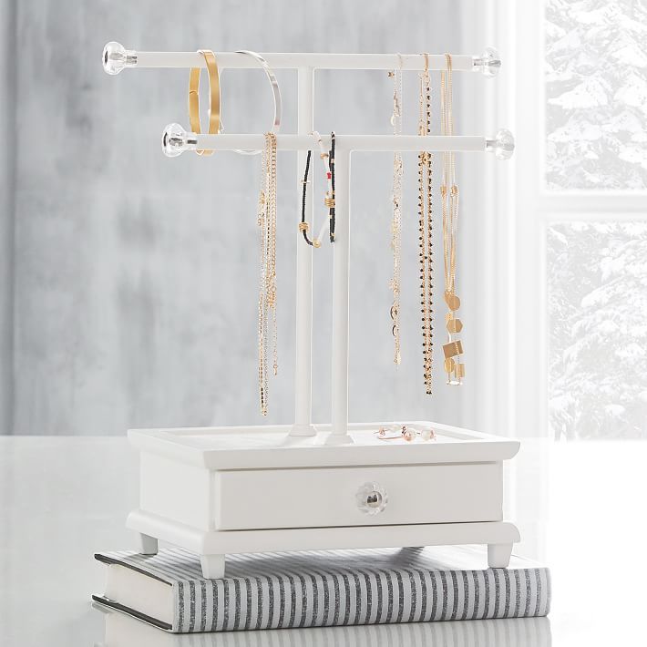 Chloe Double Bar Necklace Stand | Pottery Barn Teen