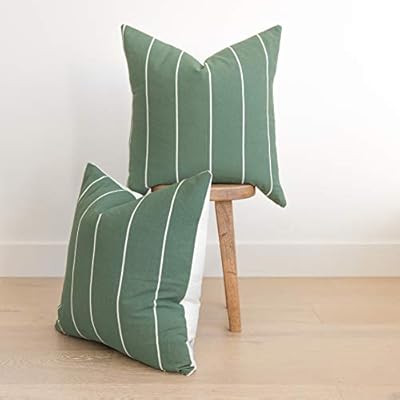 Woven Nook Decorative Throw Pillow Covers, Kennedy Style, 22 x 22 Inches (Set of 2) | Amazon (US)