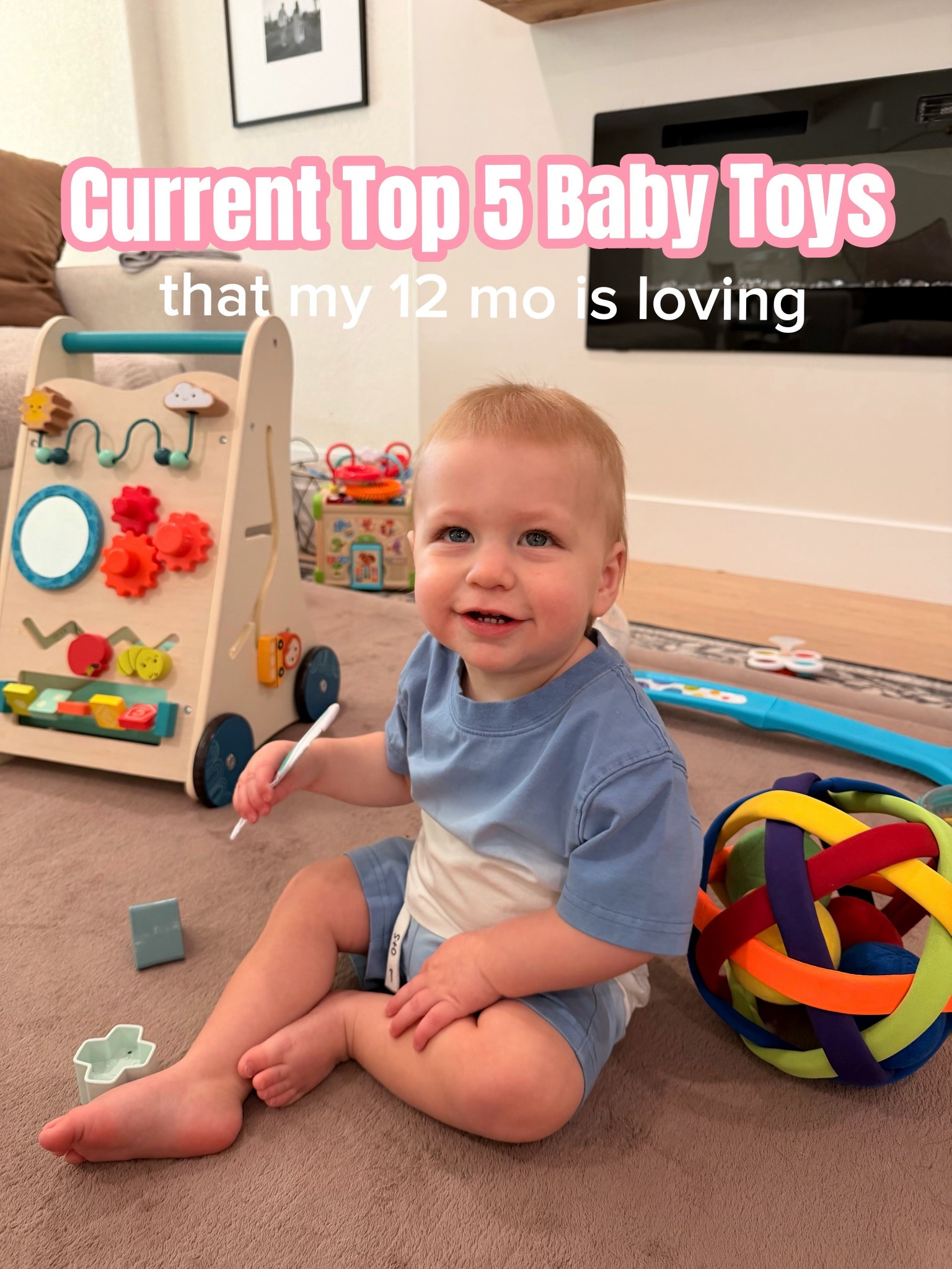 Tried & Loved: Top 5 Toys for 1-Year-Olds 🪀🧸 sharing the toys that actually keep him engaged, learning, and having fun every single day 🤍 the best toys for 1 year olds that are mom-approved + actually used daily. 

#LTKKids #LTKdayinmylife #LTKBaby