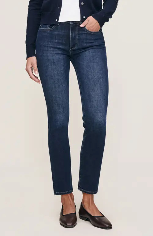 DL1961 Mara Instasculpt™ Straight Mid Rise Ankle Jeans in Eastside at Nordstrom, Size 27 | Nordstrom