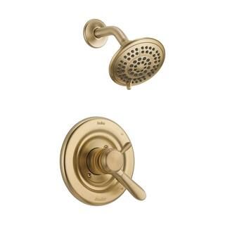 Delta Lahara 1-Handle Shower Only Faucet Trim Kit in Champagne Bronze (Valve Not Included)-T17238... | The Home Depot