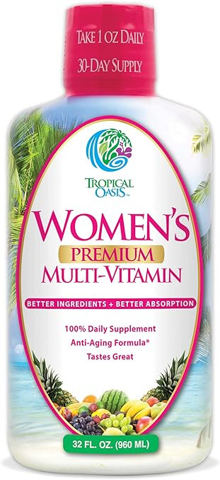 Women's Premium Liquid Multivitamin, Superfood, Herbal Blend - Anti-Aging Liquid Multivitamin for... | Amazon (US)