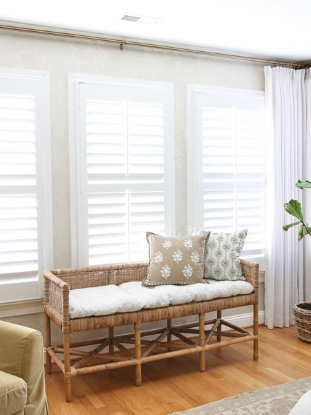 Finally, I styled the window area with my favorite rattan Shore Bench from Serena and Lily and the famous Amazon pinch pleated drapes 

#LTKhome #LTKstyletip #LTKFind