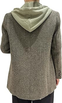 Oversize Blazer Jacket for Women Hooded 2024 New Four Seasons Plus Size Casual Open Front Work Of... | Amazon (US)