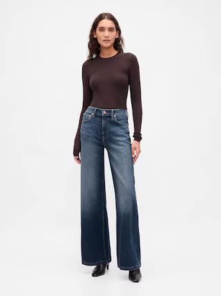 High Rise Stride Wide-Leg Jeans | Gap (US)