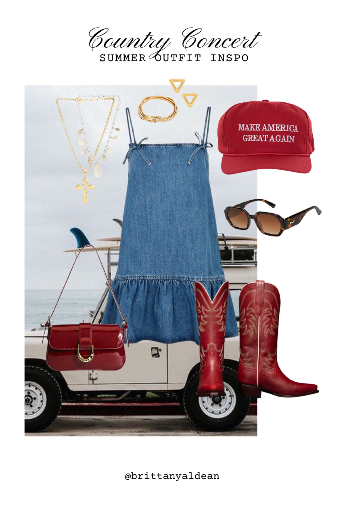 Country concert inspo. I have been loving red and these boots are so comfortable! 

red boots l country concert 