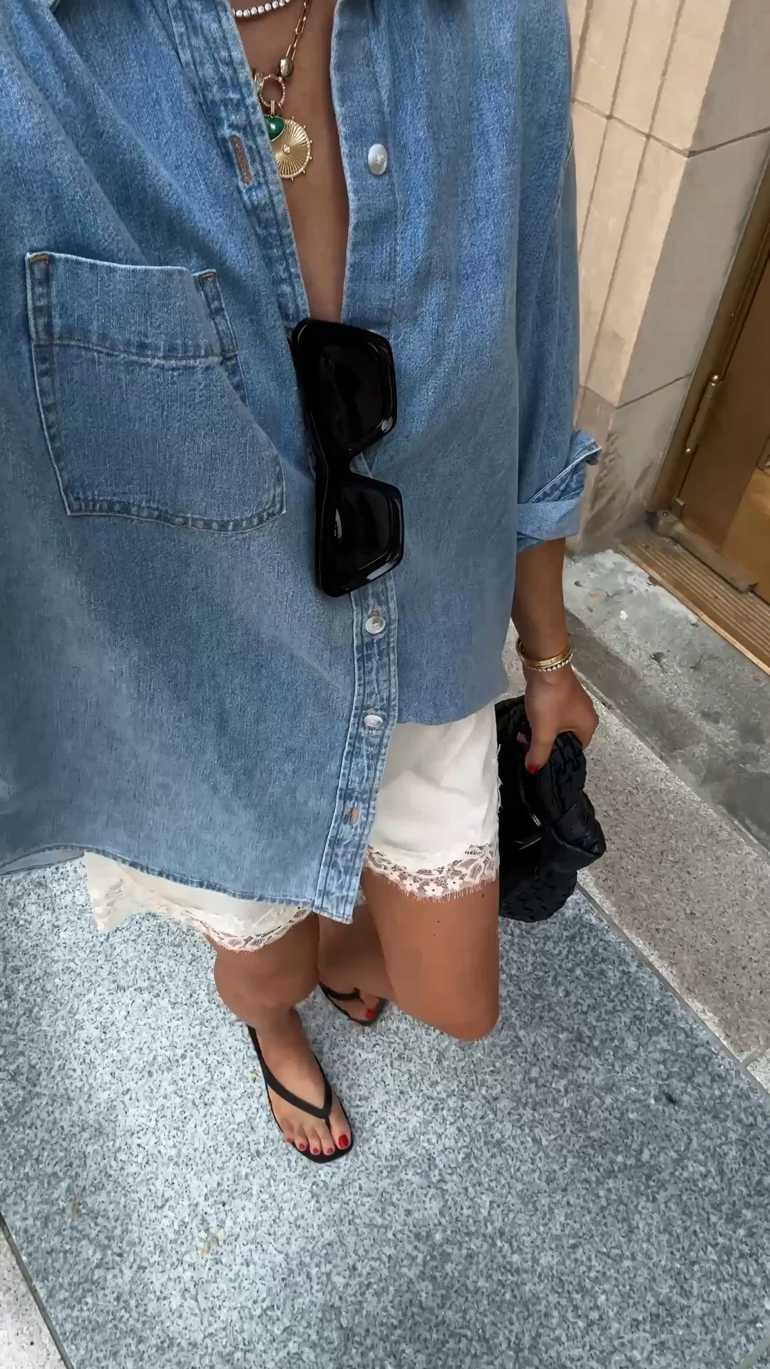 Fashion Jackson, denim shirt, lace shorts, summer outfit @Aritzia

#LTKOver40 #LTKSeasonal #LTKootd