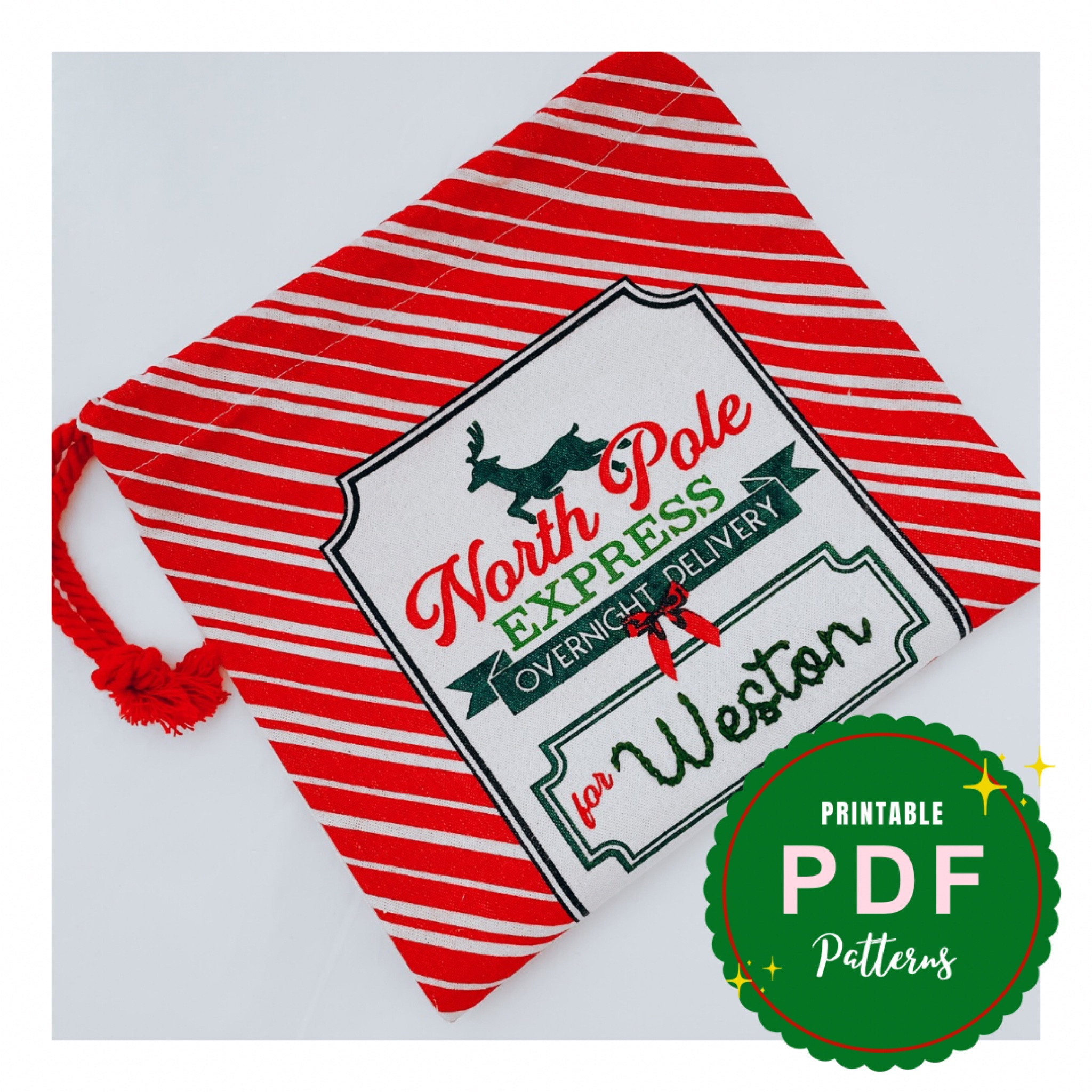 DIY Christmas Sack, Stocking or Beanie PDF Stick and Stitch Embroidery Templates 

#LTKSeasonal #LTKGiftGuide #LTKHoliday