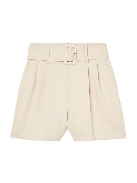 Arthus Belted High-Waist Shorts | Saks Fifth Avenue