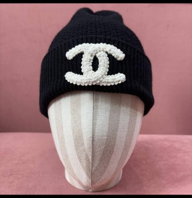 Chanel Black Cashmere Beanie Hat | eBay US