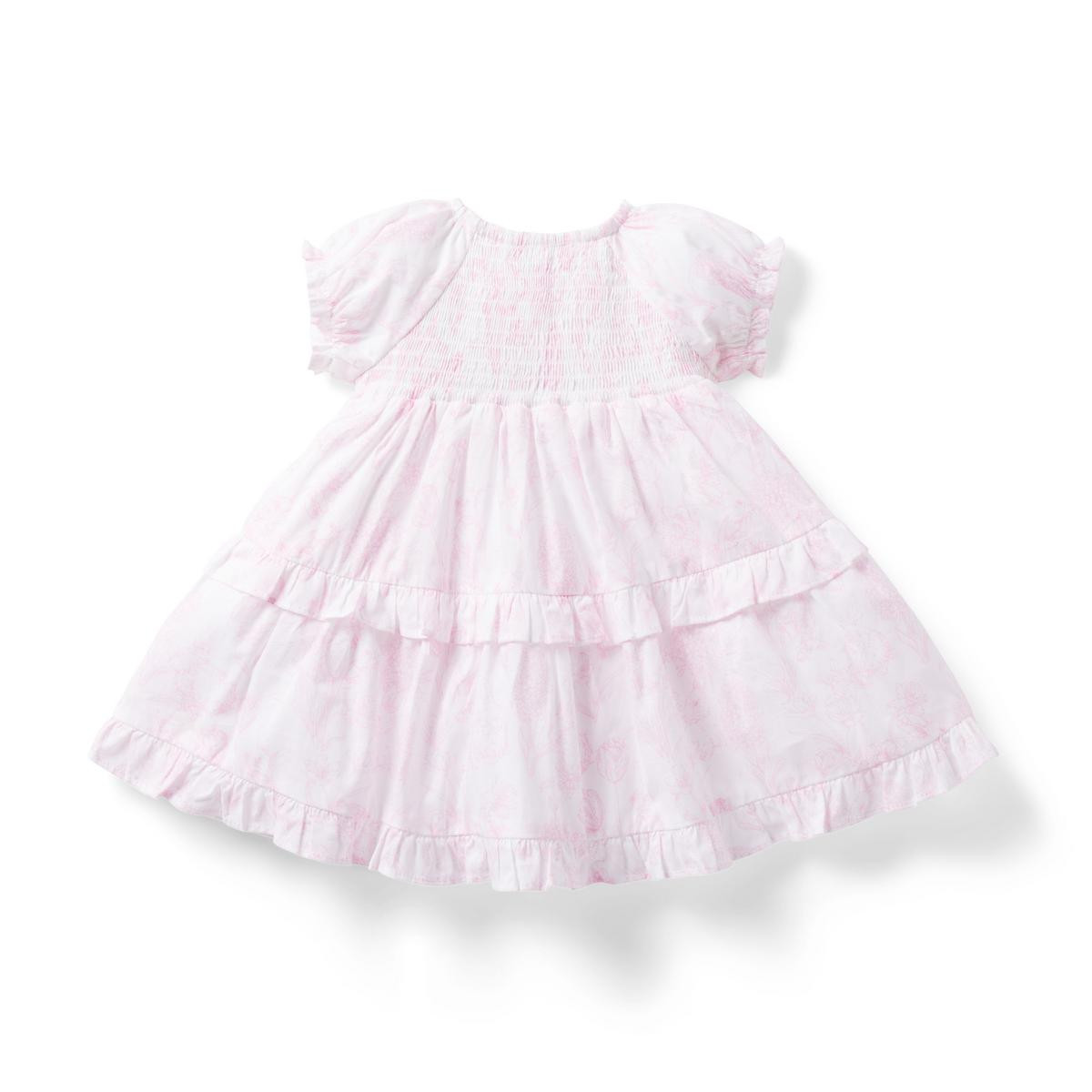 Baby Bunny Toile Smocked Bow Dress | Janie and Jack