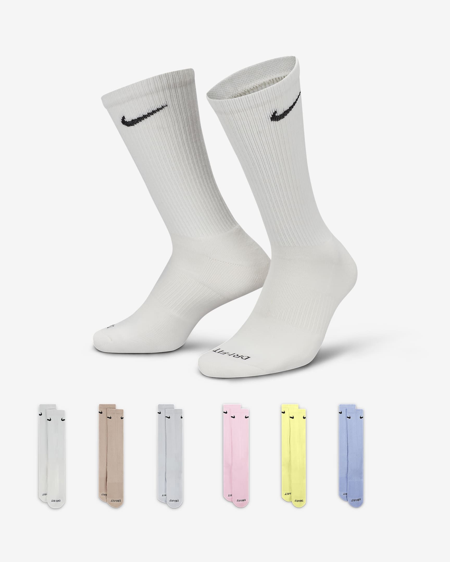 Nike Everyday Plus Cushioned Training Crew Socks (6 Pairs). Nike.com | Nike (US)