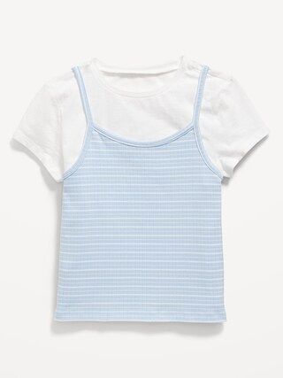 2-In-1 Striped Cami & T-Shirt for Girls | Old Navy (US)