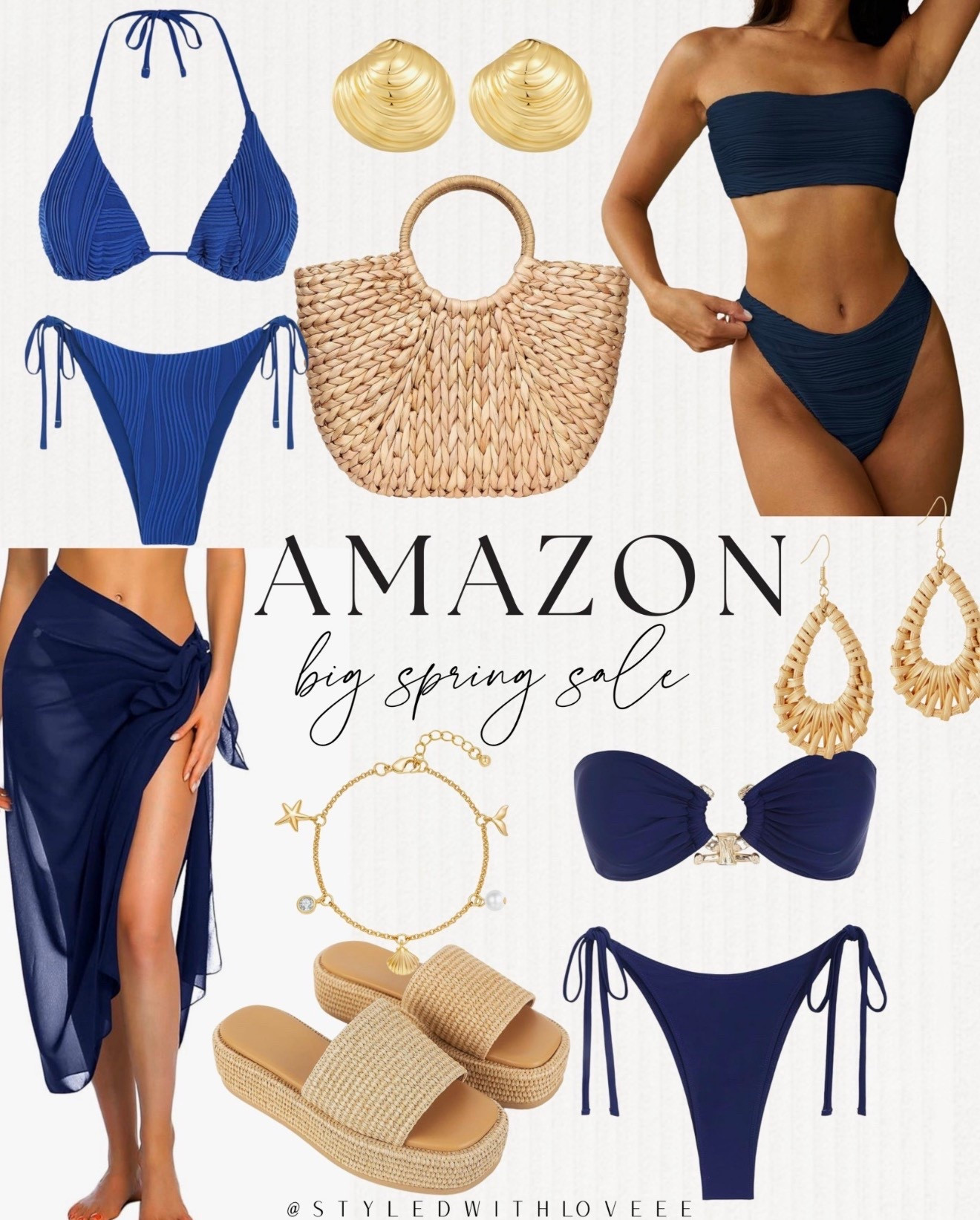 Blue navy, gold and rattan vibes this summer ~

Shop this look now!

 

 #LTKootd #LTKSwim #LTKTravel