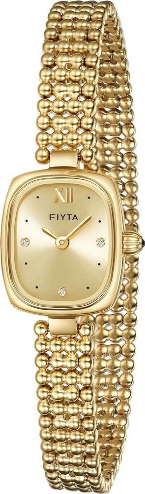 FIYTA Gold Watches for Women Vintage Ladies Wrist Watches Stainless Steel Dainty Small Gold Watch... | Amazon (US)