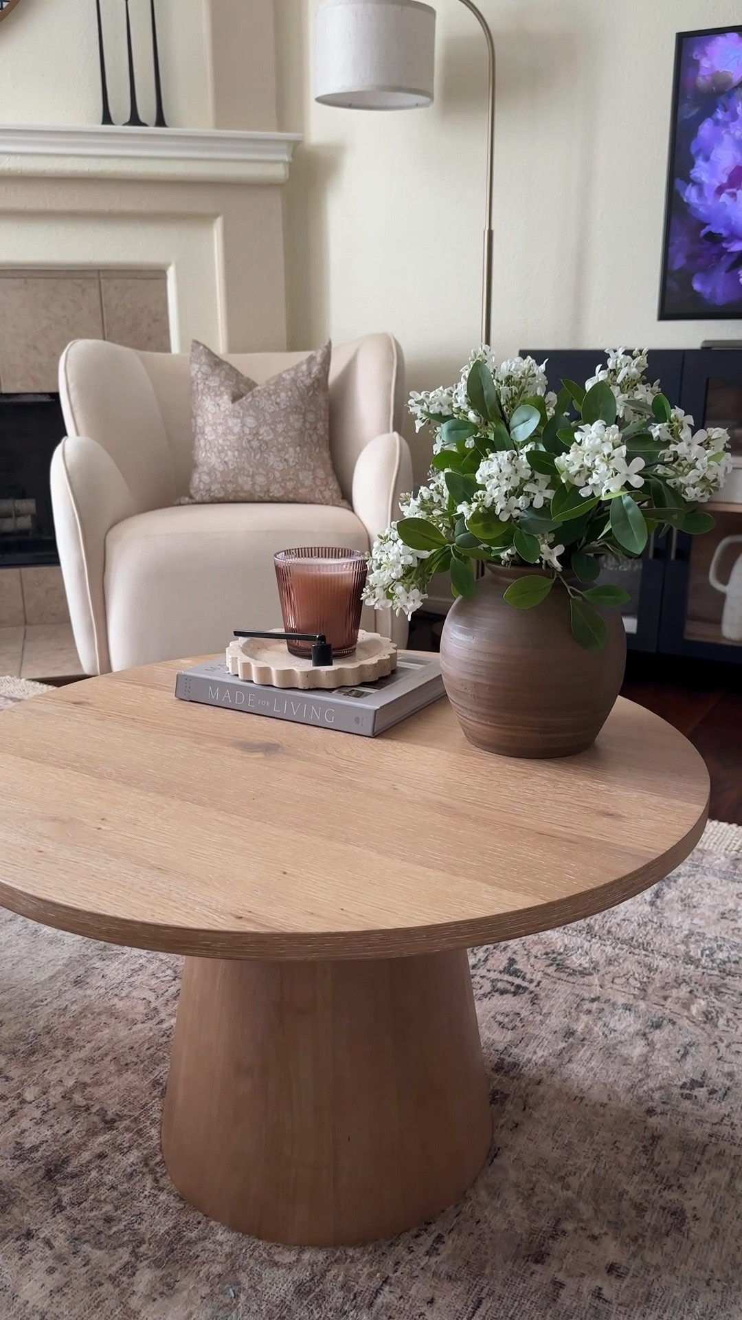 Decorating shouldnt take away function! ✅

This is why I like to keep my coffee table minimal so there is still ample space for placing drinks on or propping up your feet. 

I did add a stack of travertine coasters to tie it all together, but forgot to film that. 🤦🏼‍♀️

#homedecor #homestyling #homeinspo #interiordesign #decorstylingtips

#LTKHome