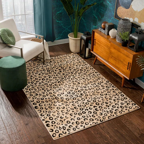Moors Black Area Rug | Wayfair North America