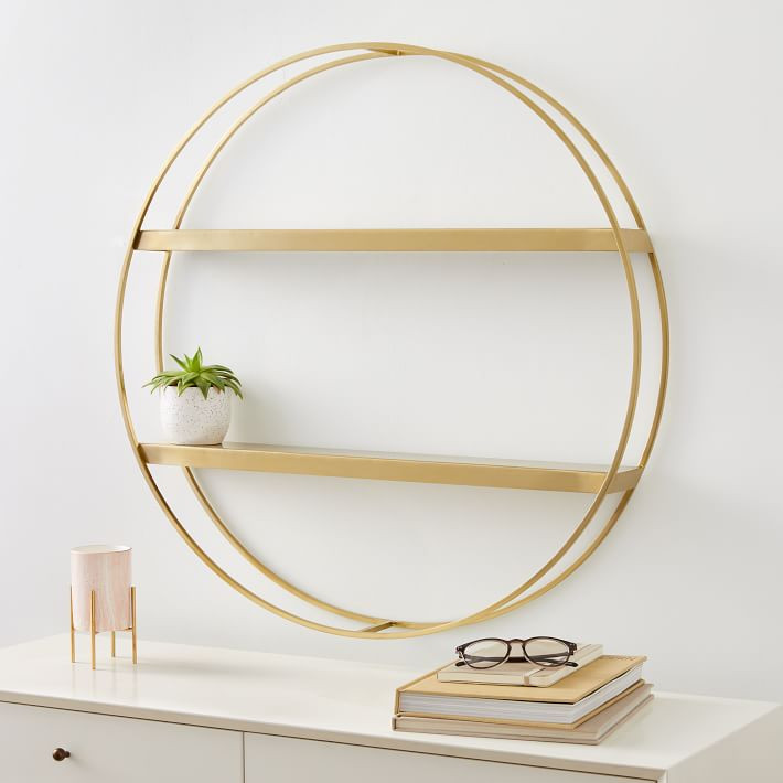 Deco Round Metal Shelf | West Elm (US)