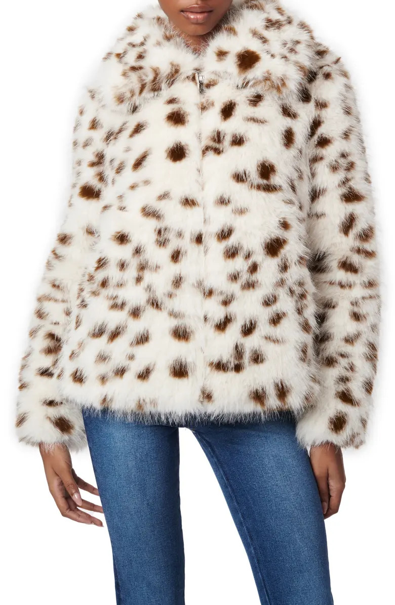 Bernardo Animal Print Faux Fur Jacket | Nordstrom | Nordstrom