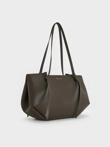 Calla Tote Bag
    
         - Dark Moss | Charles & Keith AU