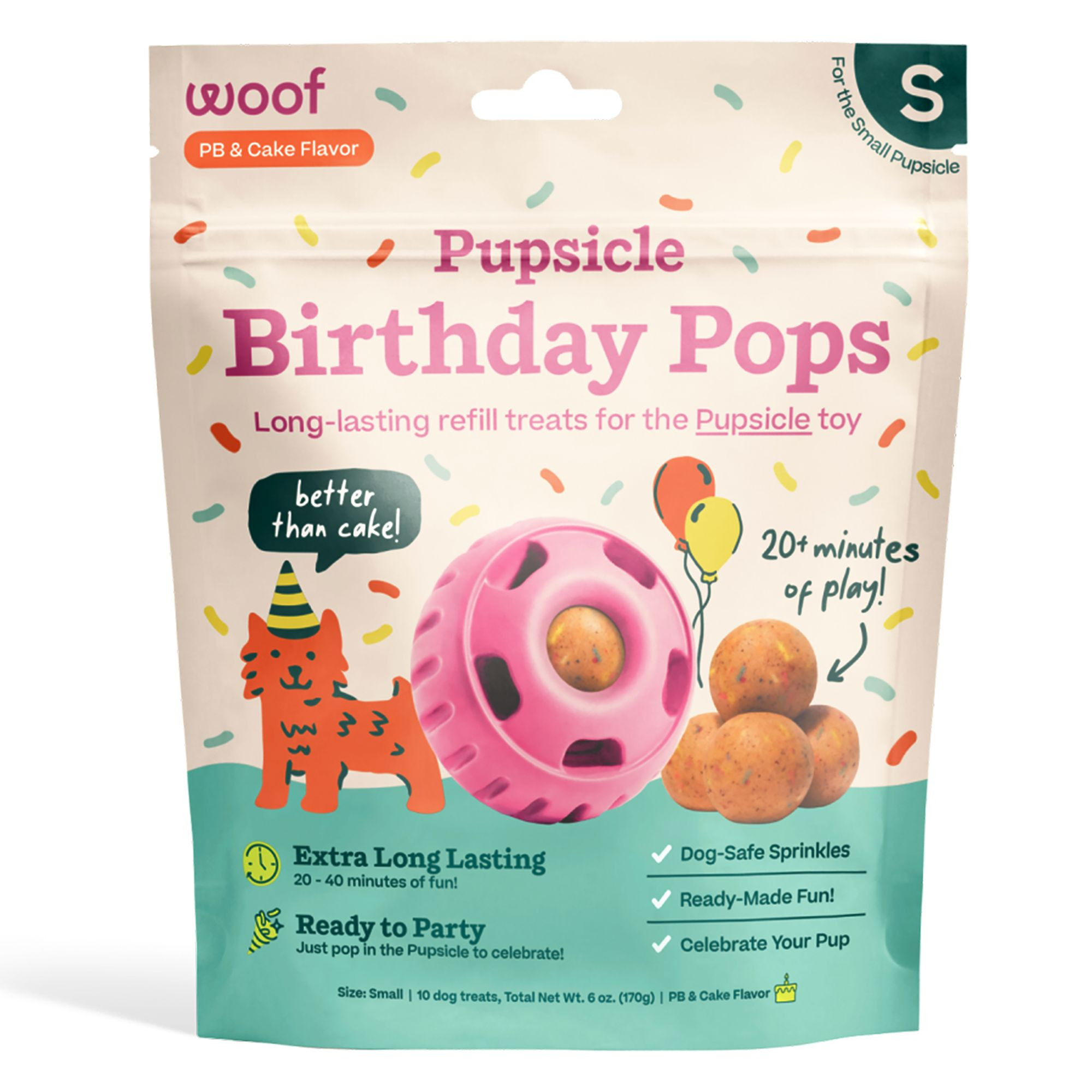 WOOF Birthday Pupsicle Pops Dog Toy | PetSmart