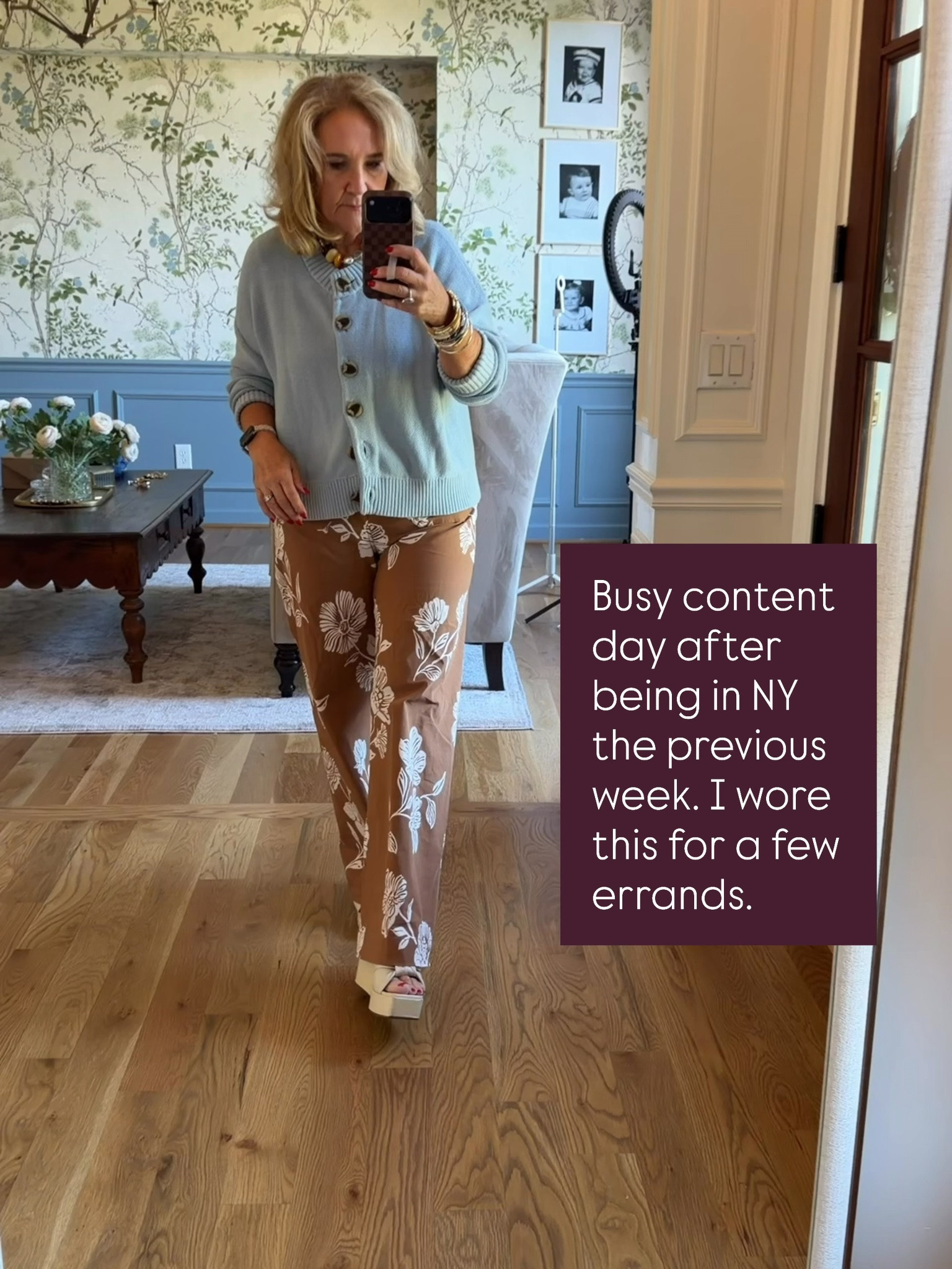 Sweater size med 
Colette pants size 29 reg 
Shoes tts yes they’re comfortable
20% off my bracelets code NANETTE20 

#LTKootd #LTKOver40 #LTKPetite
