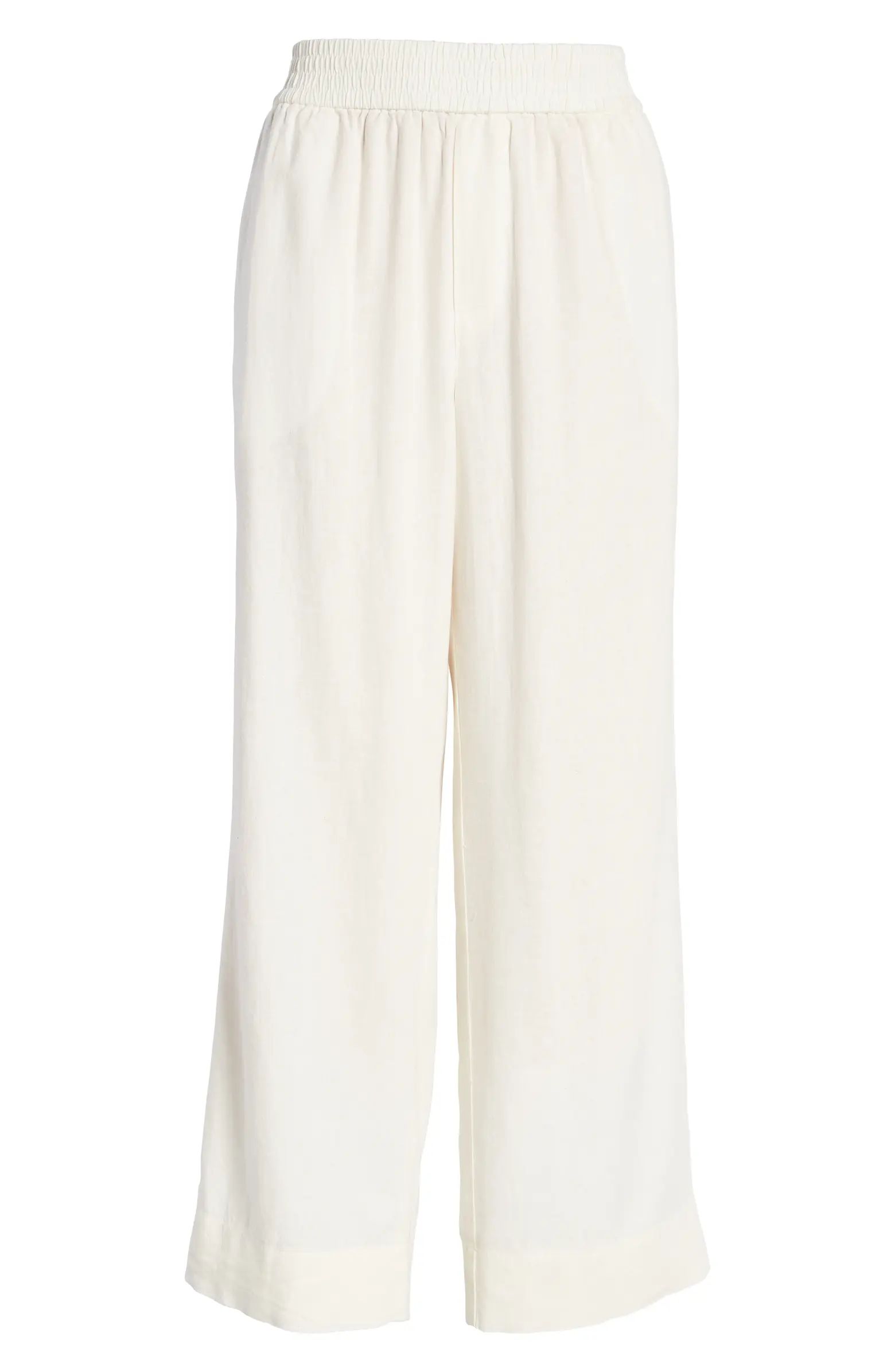 Linen Blend Pull-On Pants | Nordstrom