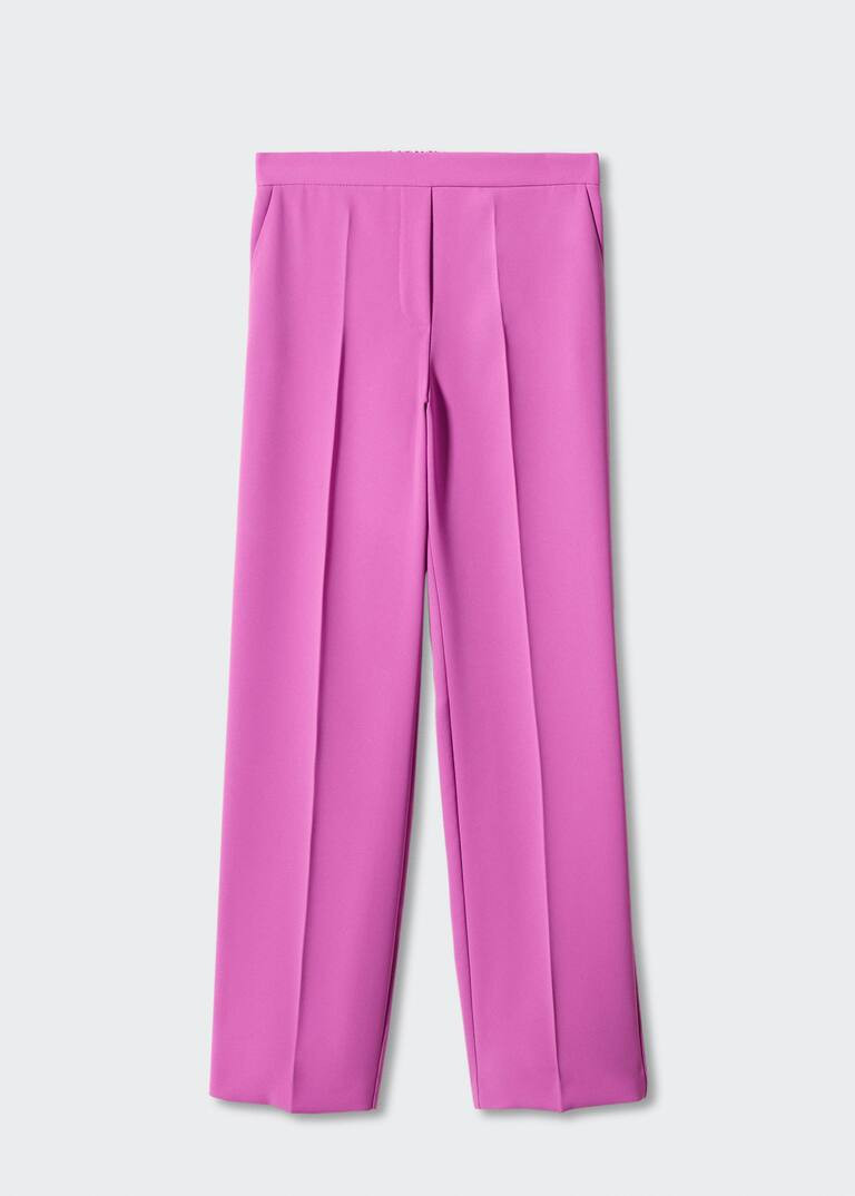 Pantalon costume taille élastique -  Femme | Mango France | MANGO (FR)