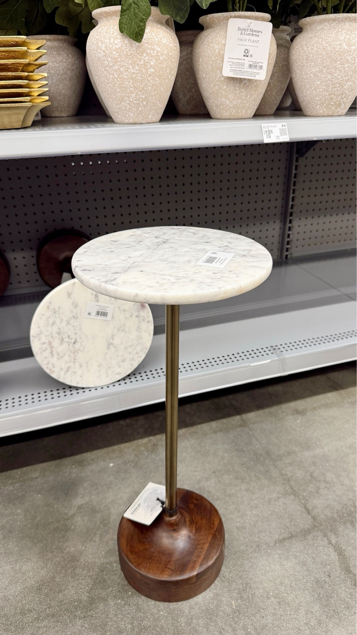 This beautiful marble top beverage table looks like a high end one for less from Walmart! What a find!

#LTKHome #LTKSeasonal