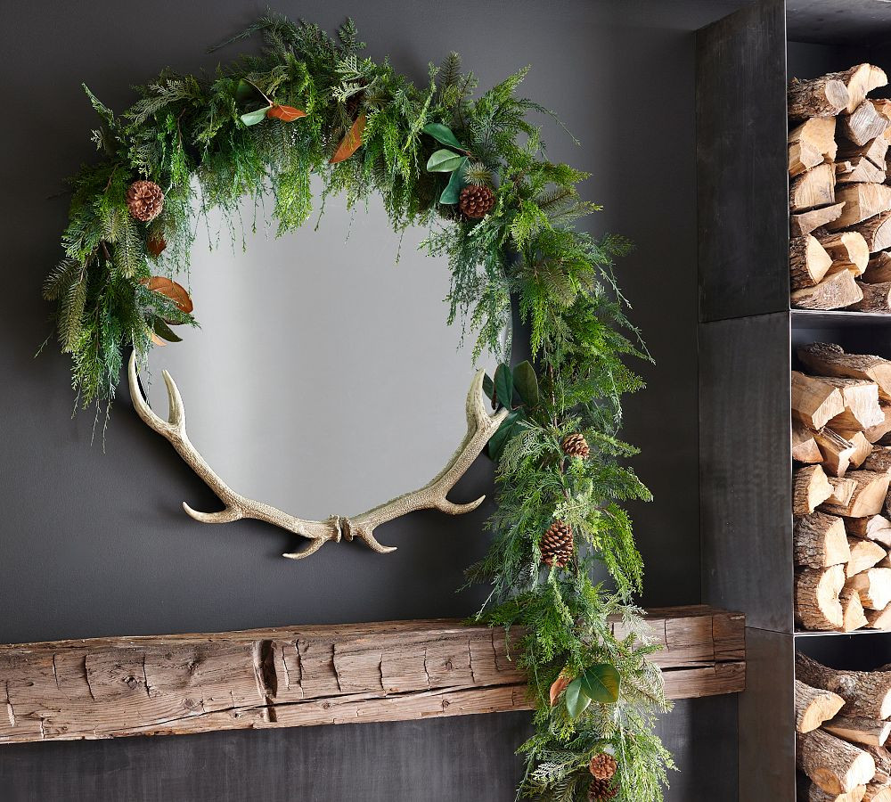 Draping Faux Cedar & Pine Garland | Pottery Barn (US)