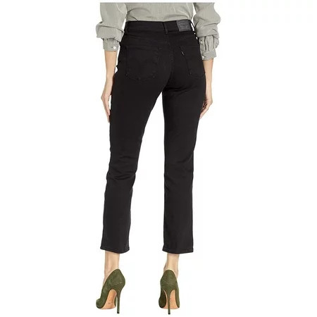 Levi s Womens Classic Straight Jeans Soft Black | Walmart (US)