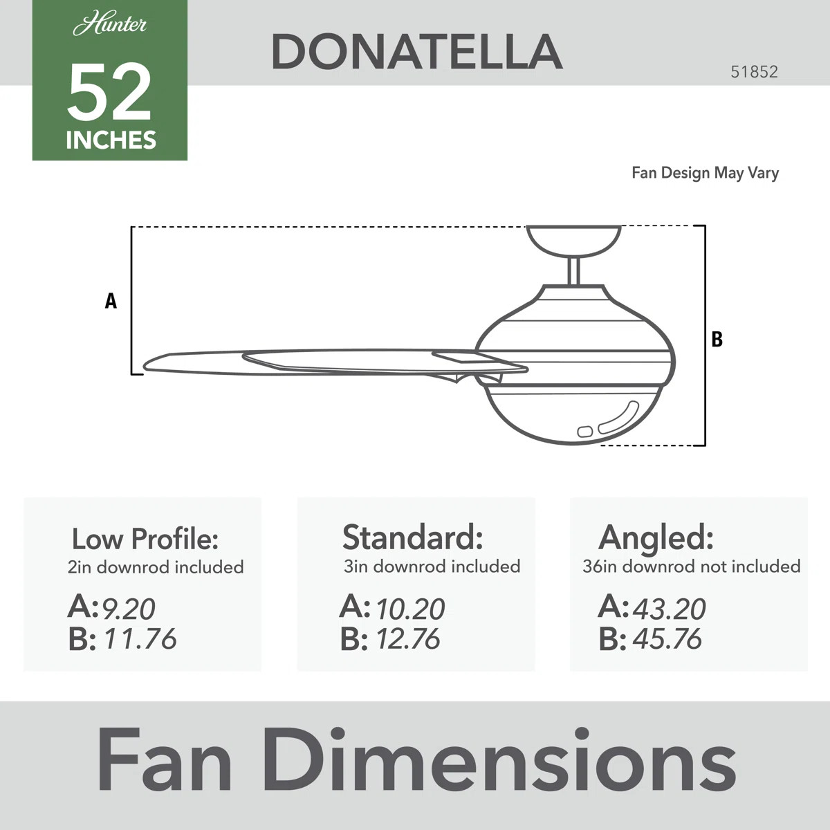 Donatella 52" 6 - Blade Ceiling Fan with Lights and Remote | Wayfair North America