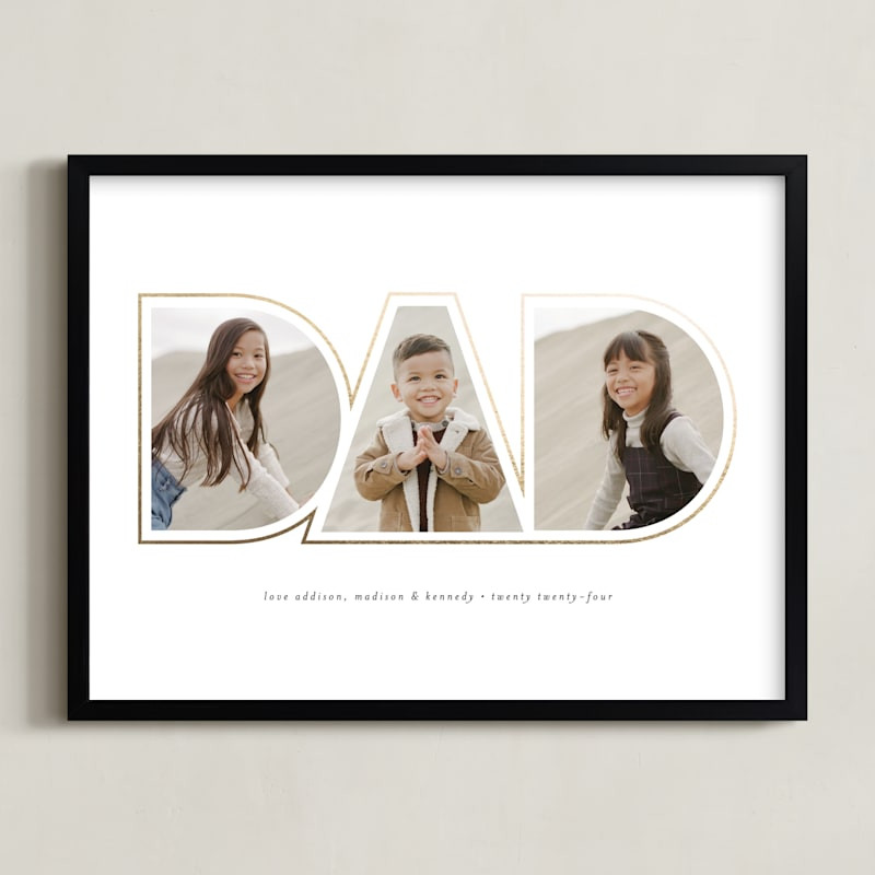 "Golden Dad" - Custom Photo Art by Beth Schneider. | Minted