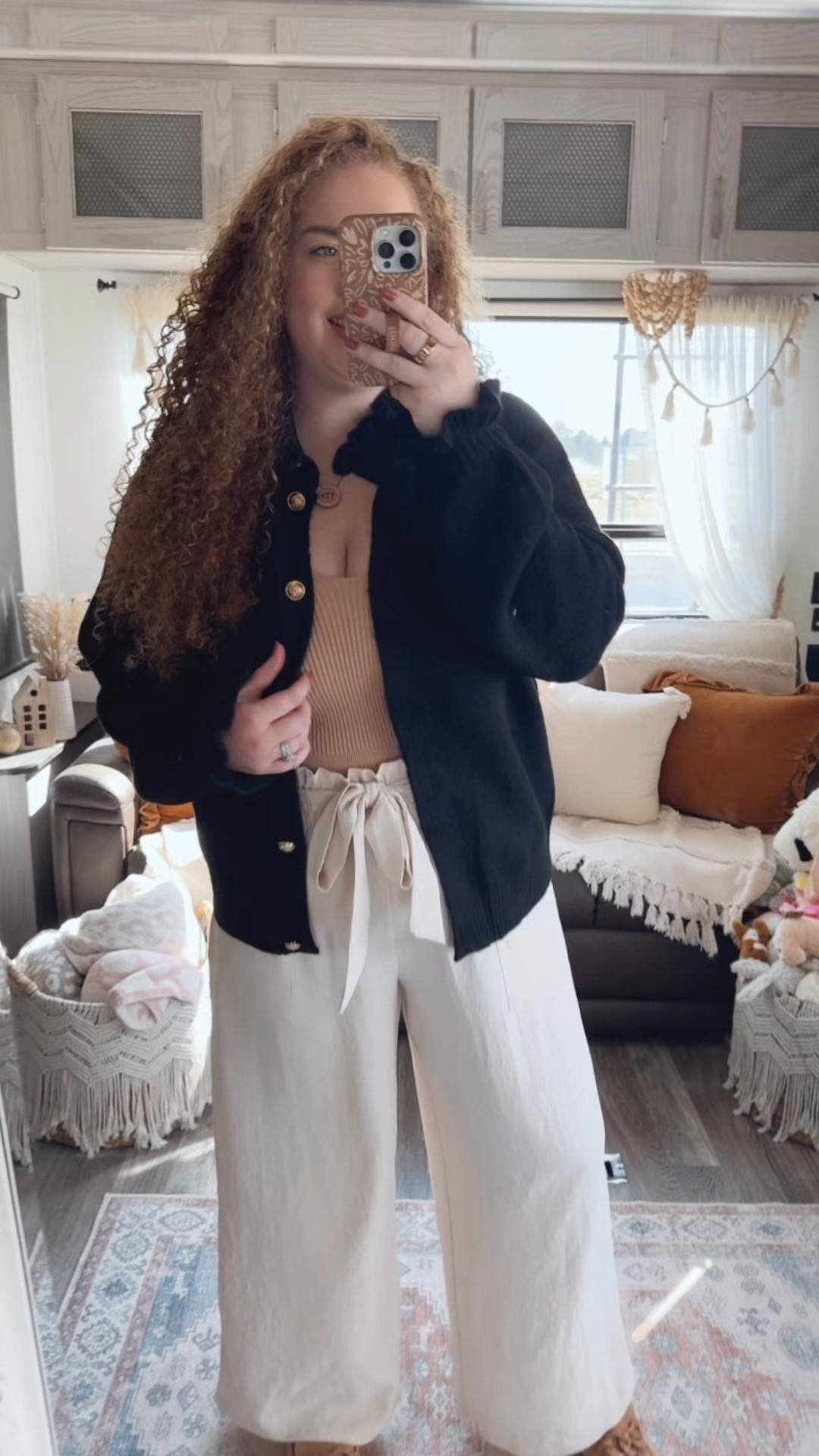 ✨ Black + gold never goes out of style ✨ this cardigan is giving effortless elegance and major old money vibes 👏Perfect for layering into all your fall outfits 🍂🖤 office outfit | office style | office look | amazon office outfit | amazon office style | amazon office must haves | work wear | amazon work wear | work wear style | amazon work wear style | cardigan | amazon black cardigan | amazon tank top | amazon neutral tank top | dress pants | work pants | cream pants | cream dress pants | Amazon dress pants | Amazon work pants | mules | amazon mules | amazon finds | amazon fashion | amazon outfit | amazon look | fall office look | fall work wear look | fall 2025

#LTKStyleTip #LTKSaleAlert #LTKMidsize