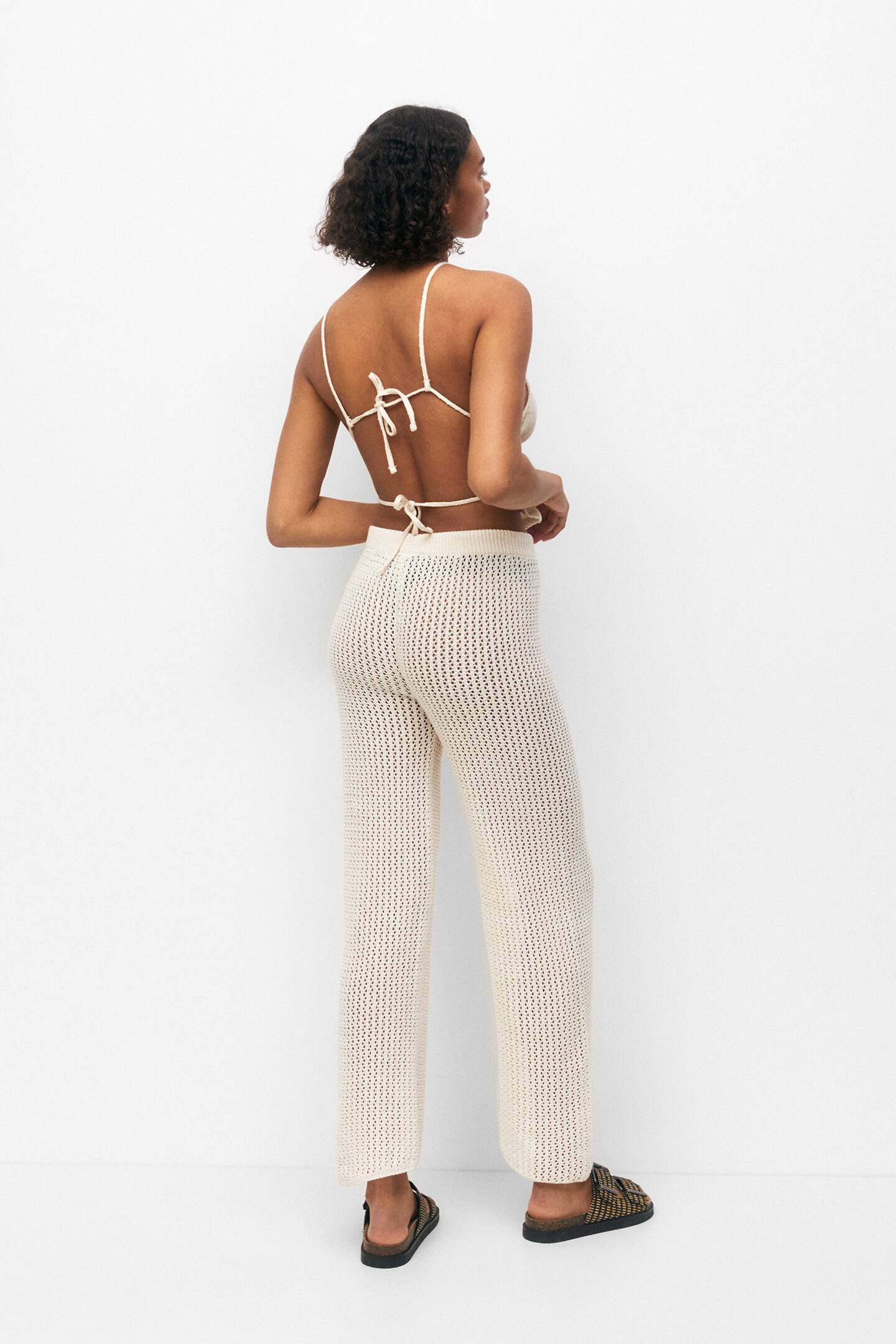 Crochet trousers | PULL and BEAR UK