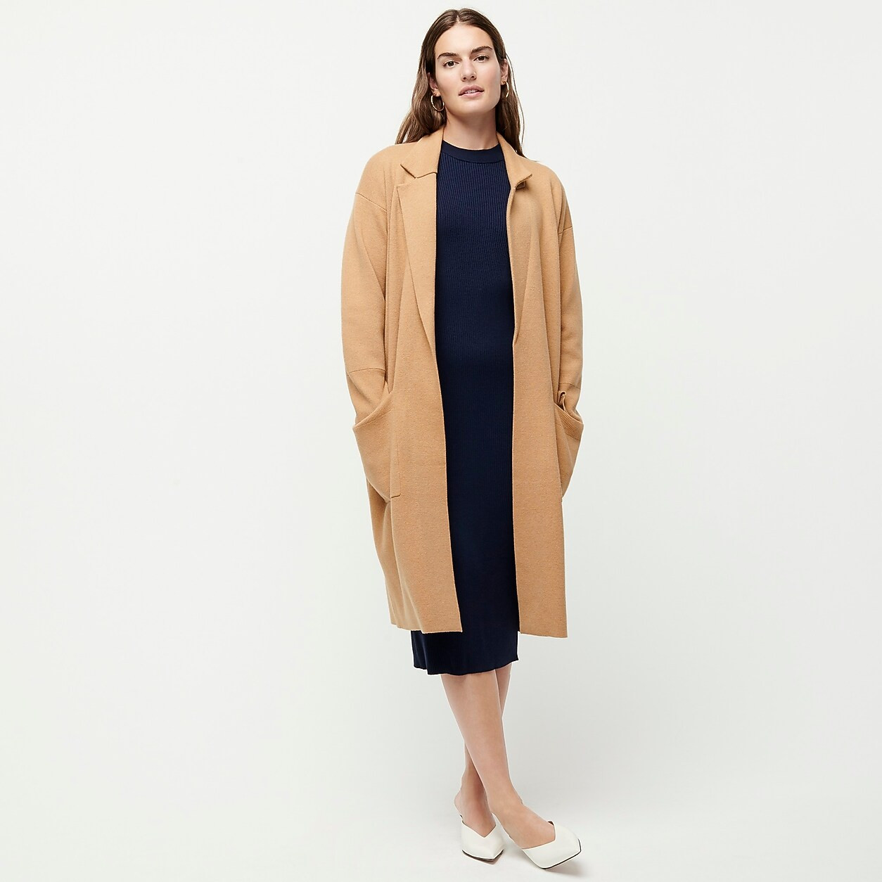 Ella open-front long sweater-blazer | J. Crew US