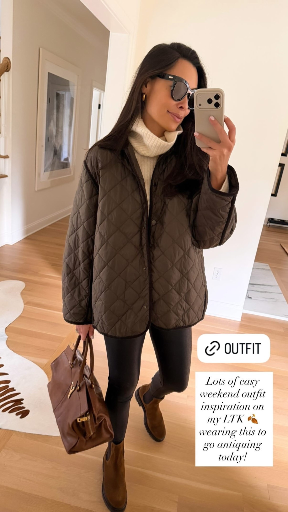 Easy weekend outfit, fall fashion, quilted jacket, brown boots. 

#LTKShoeCrush #LTKItBag

#LTKSeasonal