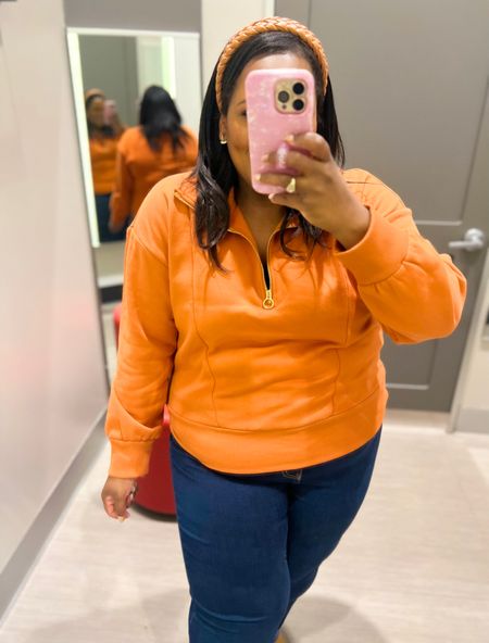 Love this or orange pullover from Target 🎯 I prefer the XXL. 

#LTKsalealert #LTKplussize #LTKSeasonal